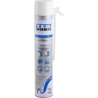 Espuma expansiva de poliuretano, 750 ml/740 g