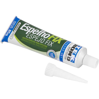 Adesivo para fixar espelho, bisnaga com 85 g, branco, ESPELHO FIX, 22211008500