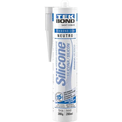 Borracha de silicone neutro, branco, 280 g