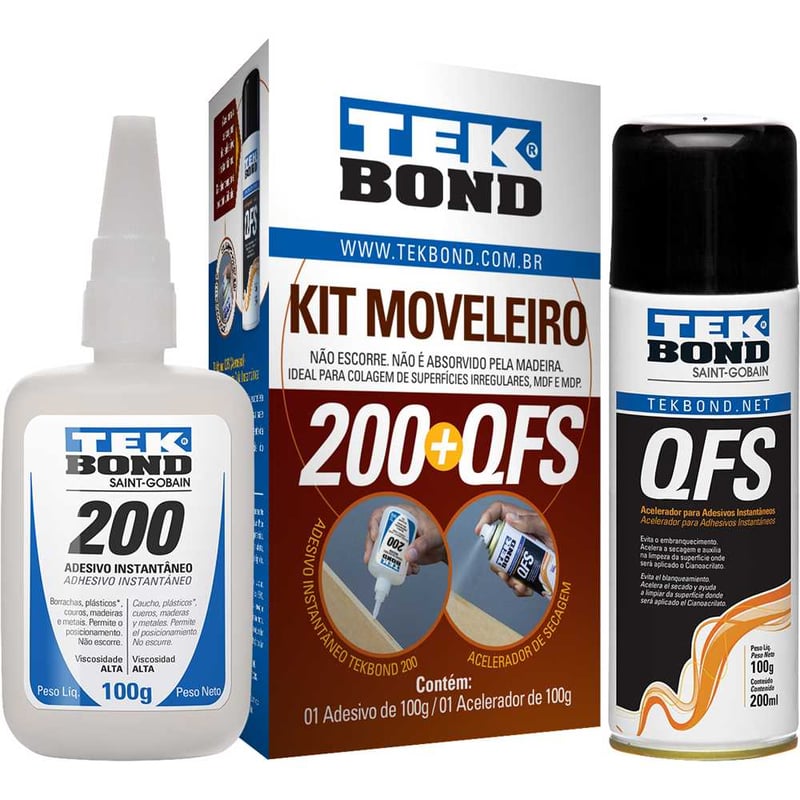 Kit moveleiro, adesivo + acelerador