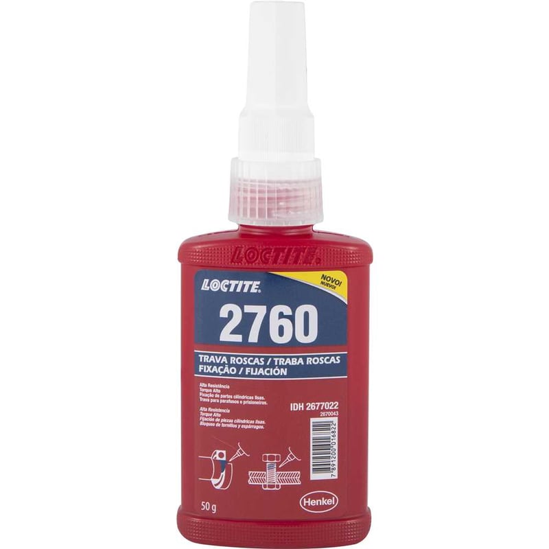 Adesivo trava rosca e fixador, anaeróbico, industrial, 2760, com 50 g