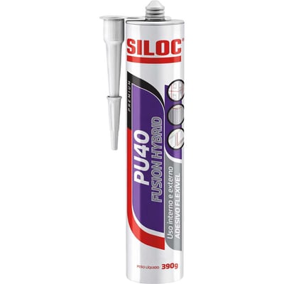 Selante de poliuretano híbrido, preto, 390 g, PU 40 Fusion Hybrid, 40166