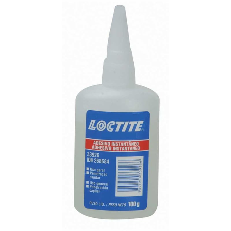 Adesivo instantâneo cianoacrilato, industrial, 100 g