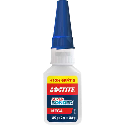 Adesivo instantâneo Super Bonder Mega, 22 g, 2852356