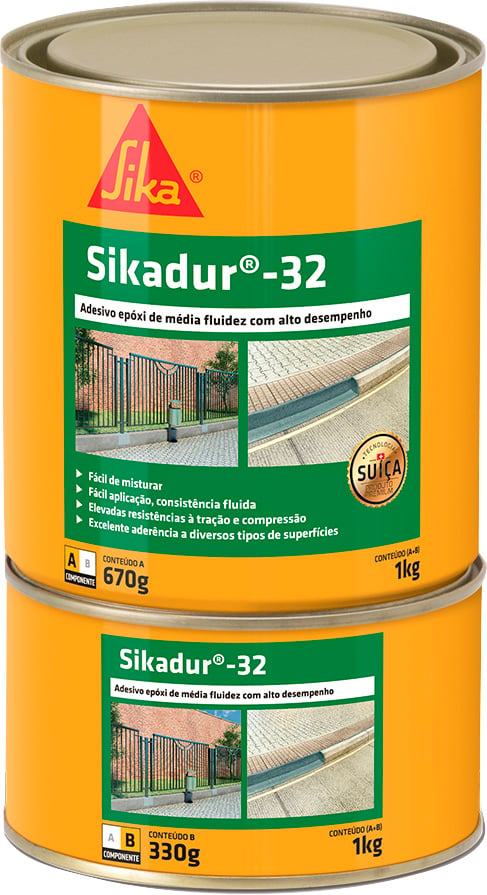 Adesivo bicomponente Sikadur 32, 1,0 kg