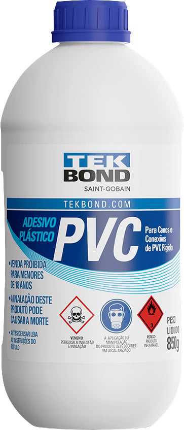 Adesivo para PVC, 850 g, incolor, 14101007300