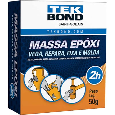 Adesivo epóxi bicomponente 50 g massa