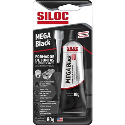 Silicone preto formador de juntas, alta flexibilidade, 80 g, 560095