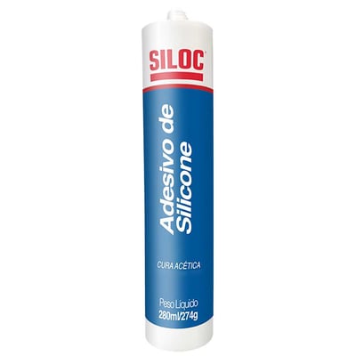 Borracha de silicone acético, incolor, 274 g