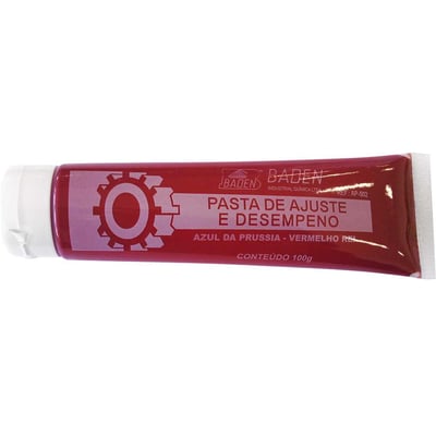 Pasta de ajuste e desempeno para peças metálicas, 100 g, vermelha