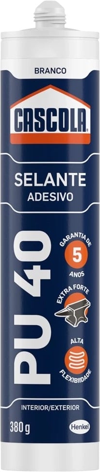 Selante de poliuretano PU 40, branco, 380 g