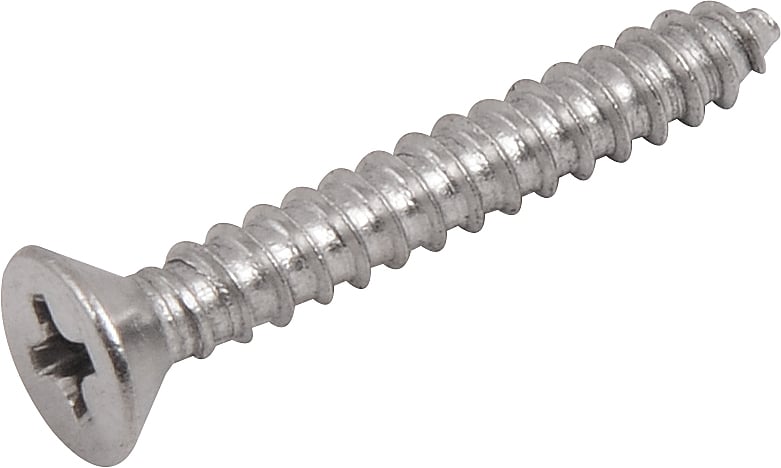 Parafuso autoatarraxante inox, 3,5 mm x 25,0 mm, cabeça chata, phillips