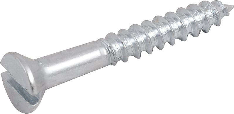 Parafuso madeira 3,8 mm x 30 mm, cabeça chata, zincado