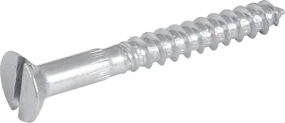 Parafuso madeira 4,8 mm x 40 mm, cabeça chata, zincado