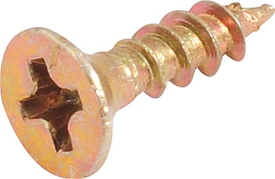 Parafuso madeira chipboard, 3,0 mm x 12,0 mm, cabeça chata, fenda cruzada/phillips