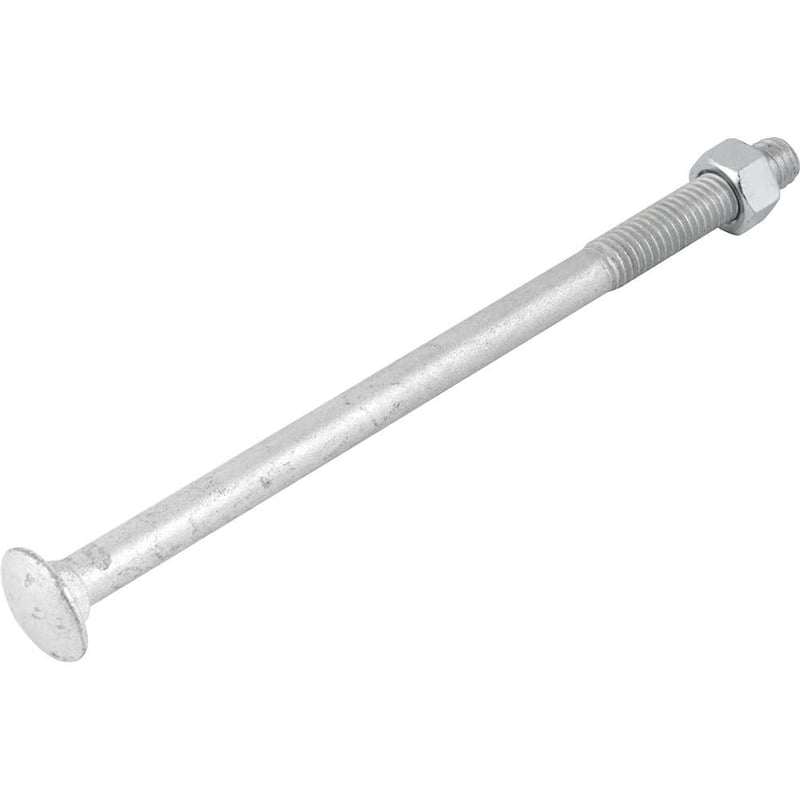 Parafuso francês zincado, 1/2" x 8.1/2", com porca