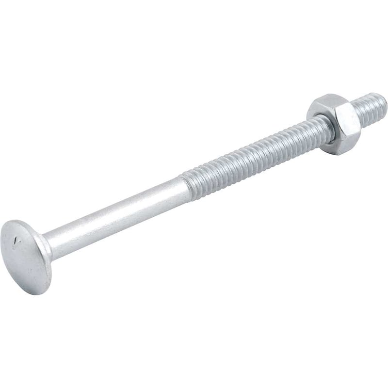 Parafuso francês zincado, 1/4" x 3.1/2", com porca
