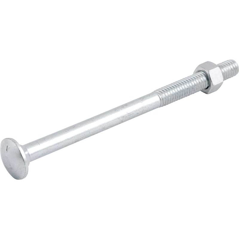 Parafuso francês zincado, 3/8" x 5.1/2", com porca
