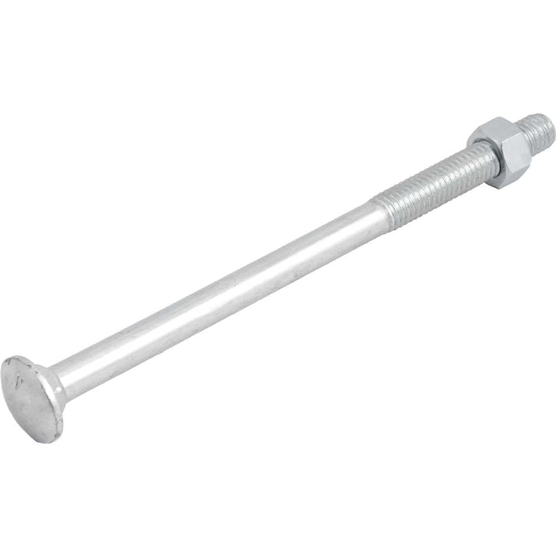 Parafuso francês zincado, 3/8" x 6", com porca