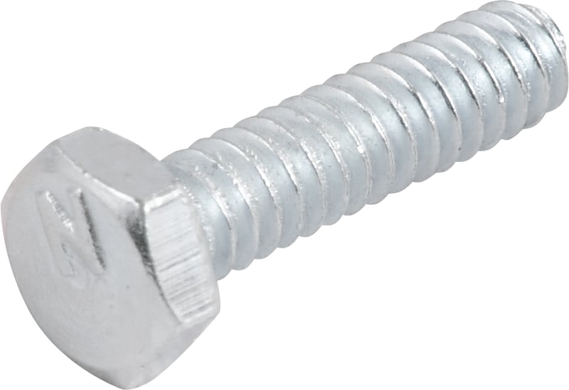 Parafuso sextavado zincado, 3/16" x 3/4", UNC, rosca total