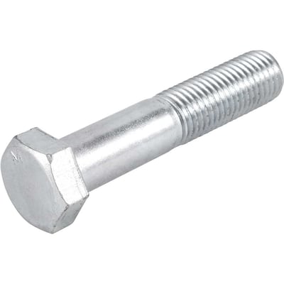 Parafuso sextavado zincado 1" x 3", UNC, rosca parcial