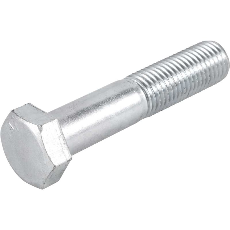 Parafuso sextavado zincado 1" x 5.1/2", UNC, rosca parcial