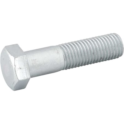 Parafuso sextavado zincado 7/8" x 3", UNC, rosca parcial