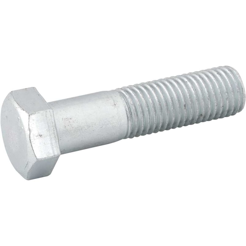 Parafuso sextavado zincado 7/8" x 3", UNC, rosca parcial