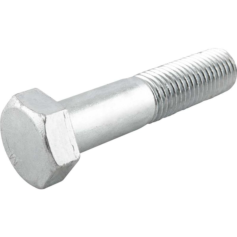 Parafuso sextavado zincado 7/8" x 4", UNC, rosca parcial
