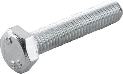 Parafuso sextavado zincado 6 mm x 30 mm, MA, rosca total
