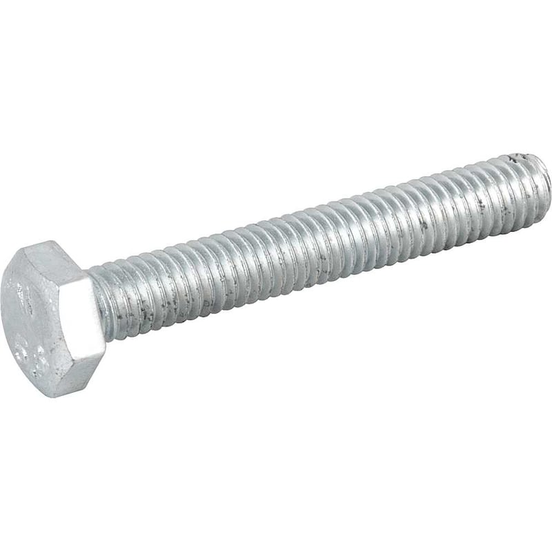 Parafuso sextavado zincado 6 mm x 40 mm, MA, rosca total