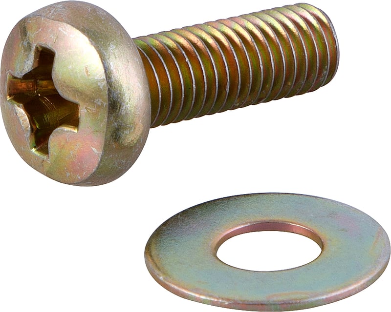 Parafuso com arruela para suporte de TV, M8 x 25 mm