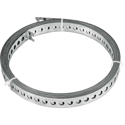 Fita de aço perfurada 17 mm x 0,40 mm x 10 m