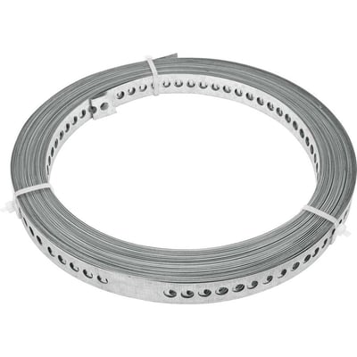 Fita de aço perfurada 17 mm x 0,40 mm x 10 m