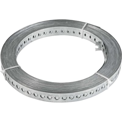 Fita de aço perfurada 17 mm x 0,40 mm x 30 m
