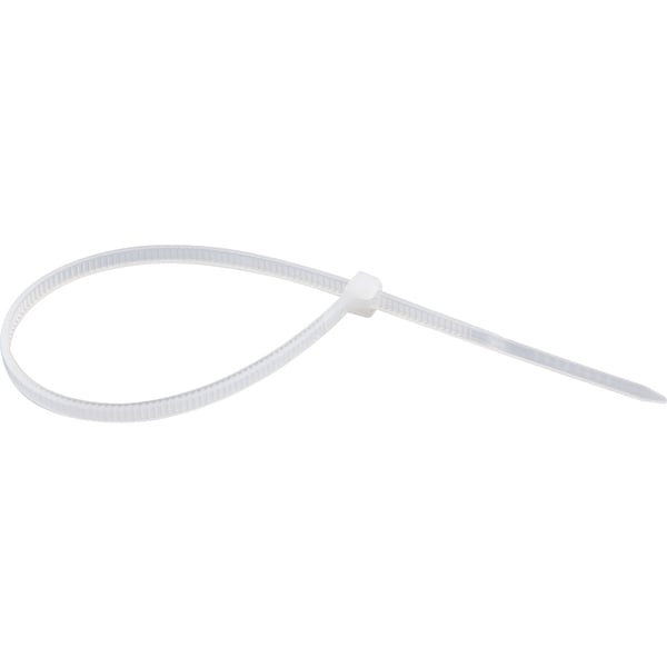 Abraçadeira de nylon, branca, 100 mm x 2,5 mm, com 100 peças