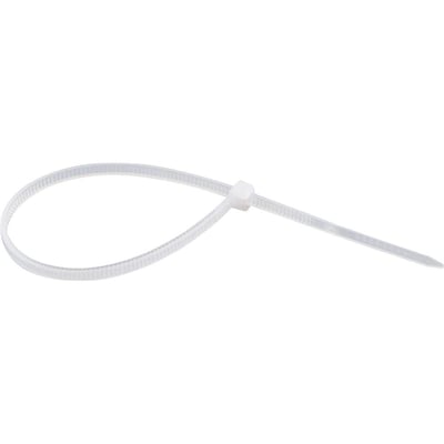 Abraçadeira de nylon, branca, 140 mm x 3,6 mm, com 100 peças