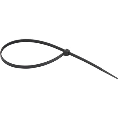 Abraçadeira de nylon, preta, 280 mm x 3,6 mm, com 100 peças