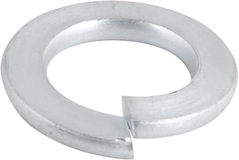 Arruela de pressão 1/4", zincada, cartela