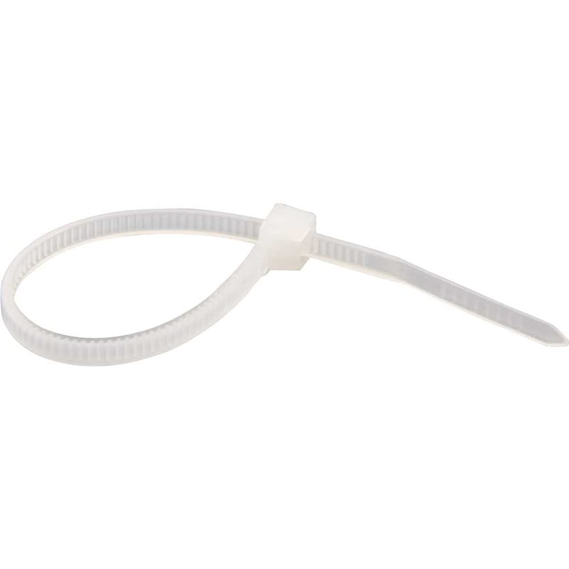 Abraçadeira de nylon, branca, 140 mm x 3,6 mm, com 100 peças