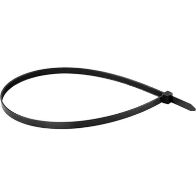 Abraçadeira de nylon, preta, 640 mm x 12,0 mm, com 10 peças
