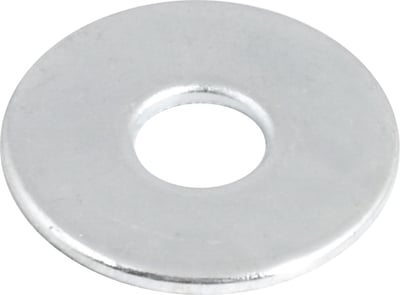 Arruela lisa 3/16", zincada, cartela com 20 peças