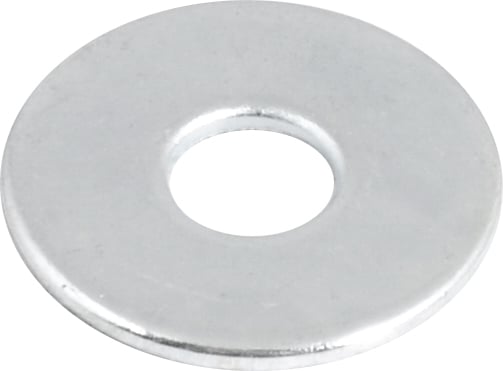 Arruela lisa 3/16", zincada, cartela com 20 peças