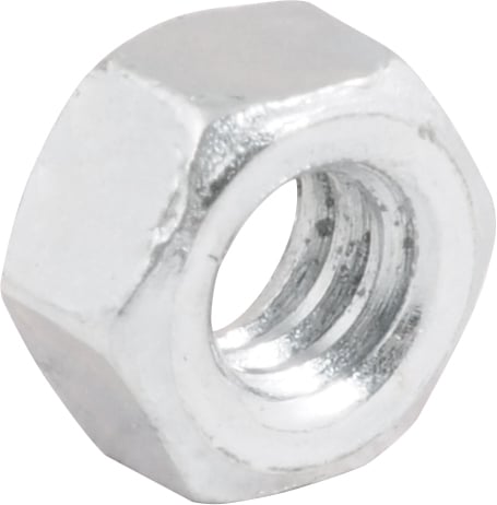 Porca sextavada 3/16" UNC, zincada, cartela com 20 peças
