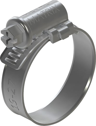 Abraçadeira com rosca sem fim, 12 mm - 16 mm, fita com 9 mm, aço carbono, New Minor Pro, pacote com 10 peças, S091216P10