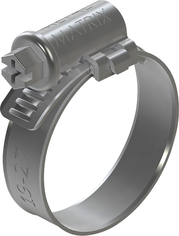 Abraçadeira com rosca sem fim, 12 mm - 16 mm, fita com 9 mm, aço carbono, New Minor Pro, pacote com 10 peças, S091216P10