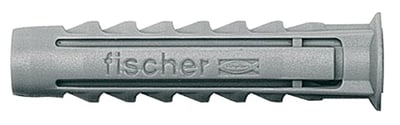 Bucha de nylon para fixação 6 mm, SX 6, caixa com 100 peças