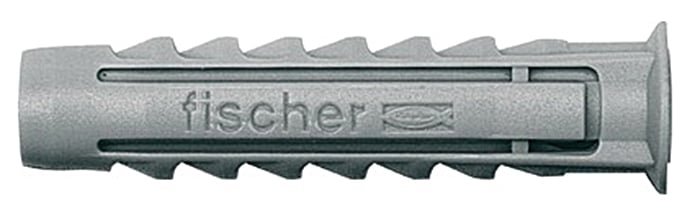 Bucha de nylon para fixação 6 mm, SX 6, caixa com 100 peças