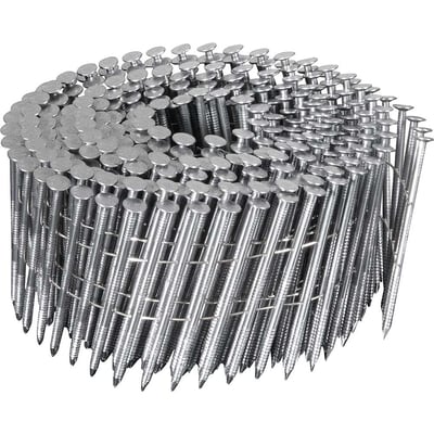 Prego coil anelado, 2,5 mm x 62 mm, polido, carretel com 300 unidades, caixa com 7.200 unidades, para o pregador PP 700