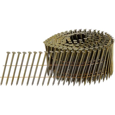 Prego coil liso, 2,1 mm x 50 mm, polido, carretel com 300 unidades, para o pregador PP 550